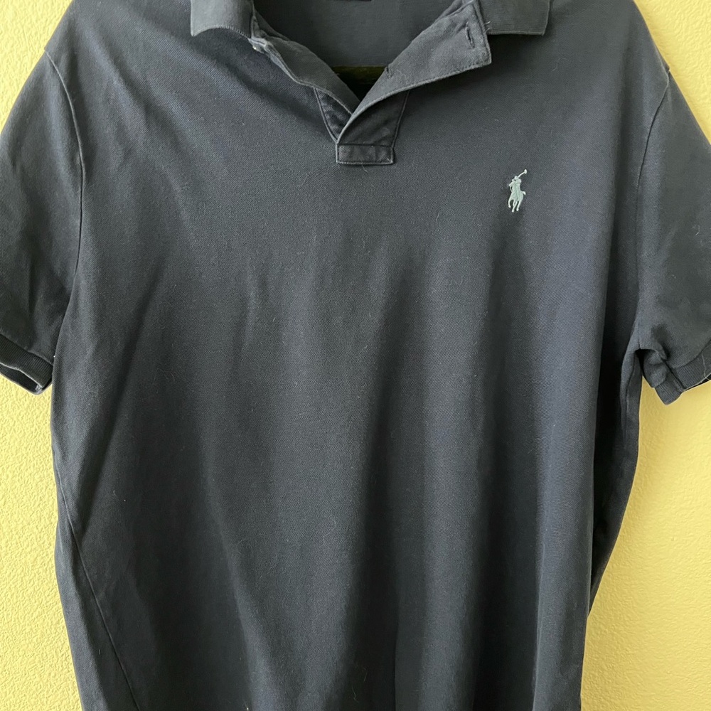 Polo by Ralph Lauren Black Classic Polo Shirt Slim Fit